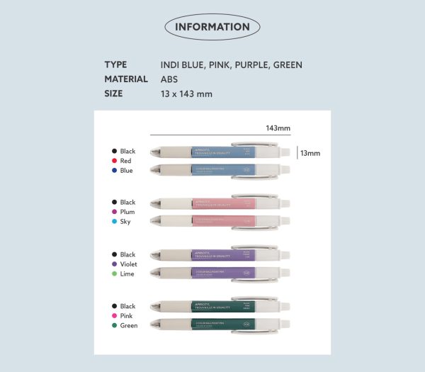 Iconic – Smooth 3 Color Pen 0.38 - Imagen 3