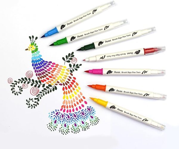 Rotulador Pentel Brush Sign Pen Twin - Imagen 3