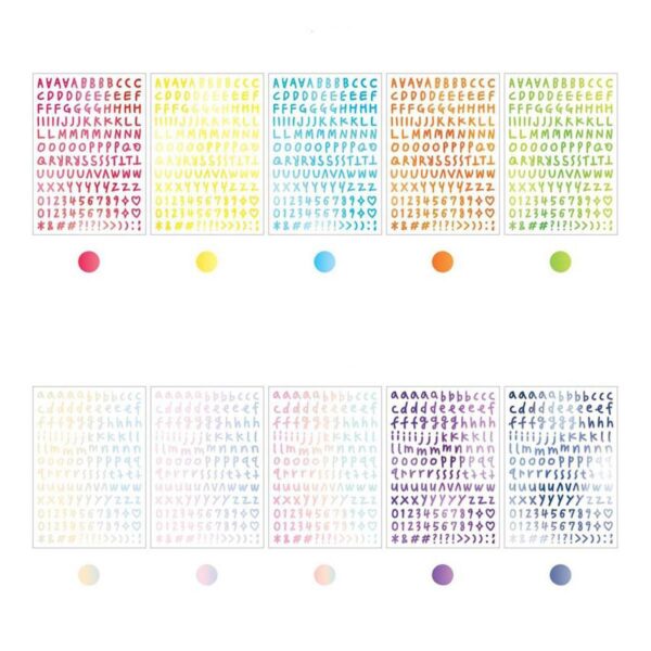 ICONIC Pack 10 Hojas Pegatinas – Calli Alphabet Sugar Pop - Imagen 5