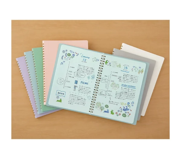 Midori Ring Notebook  Color Dot Grid