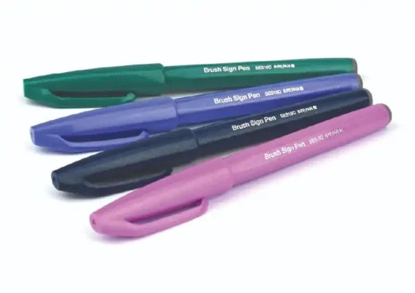 Set 4 Rotuladores Brush Sign Pen Pentel - Imagen 2