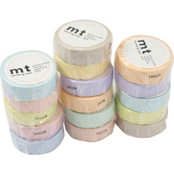 MT KAMOI Paper Adhesive Washi Tape Pastel Colours