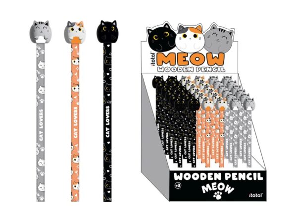 iTOTAL Meow Wooden Pencils - Imagen 2