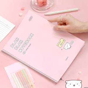 Blah Blah Notebook Line 03 Pink